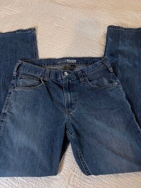 Carhartt relaxed fit mens rugged flex denim blue jeans size 30x32